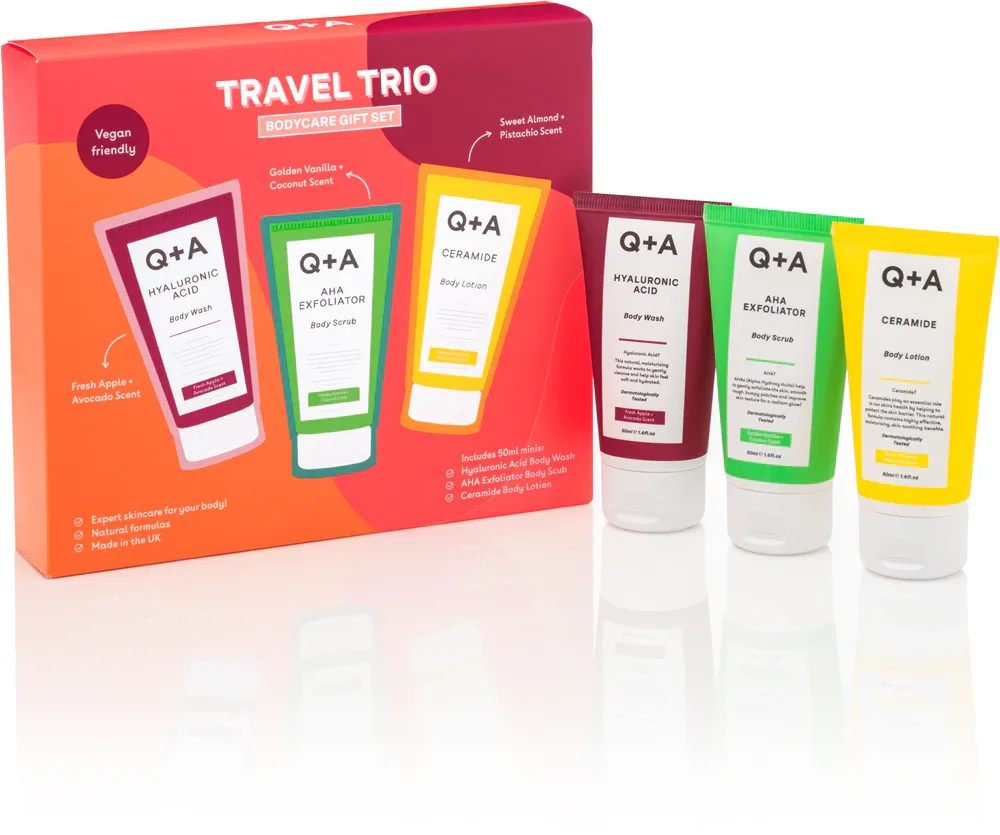 Q+A Travel Trio - Подарочный набор для тела