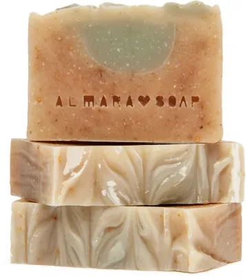 Almara Soap Natural Lemon Tea Tree - Натуральное мыло в куске для жирной и проблемной кожи, 90 г