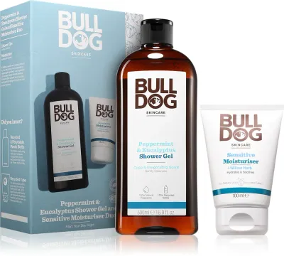 Bulldog Peppermint & Eucalyptus Set - Подарочный набор для мужчин, 2 шт