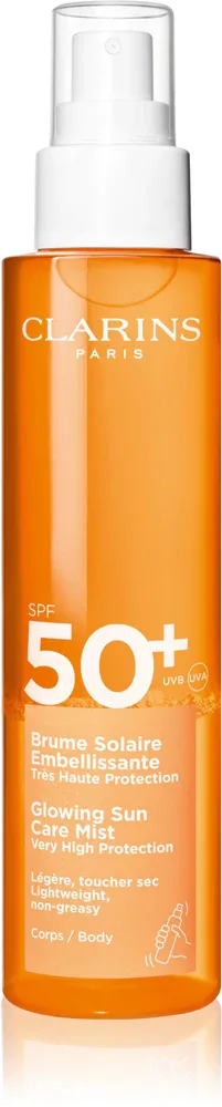 Clarins Sun Body Mist SPF50+ - Солнцезащитный спрей для тела SPF 50+, 150 мл