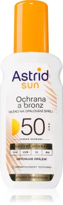Astrid Sun - Молочко для загара в спрее SPF 50, 150 мл