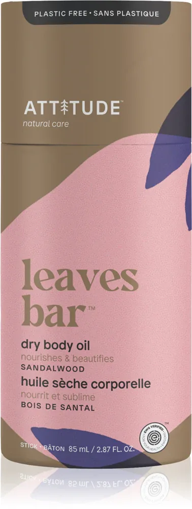 Attitude Leaves Bar Dry Body Oil - Масло для тела в стике Sandalwood, 85 г