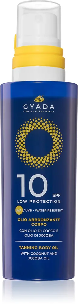 Gyada Cosmetics Solar Low Protection - Уходовое масло для загара для тела SPF10, 150 мл