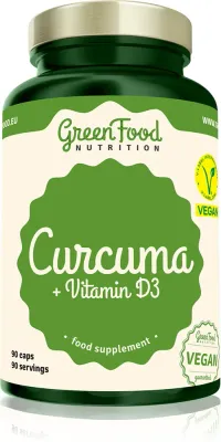 GreenFood Nutrition Curcuma + Vitamin D3 - Капсулы с витамином D