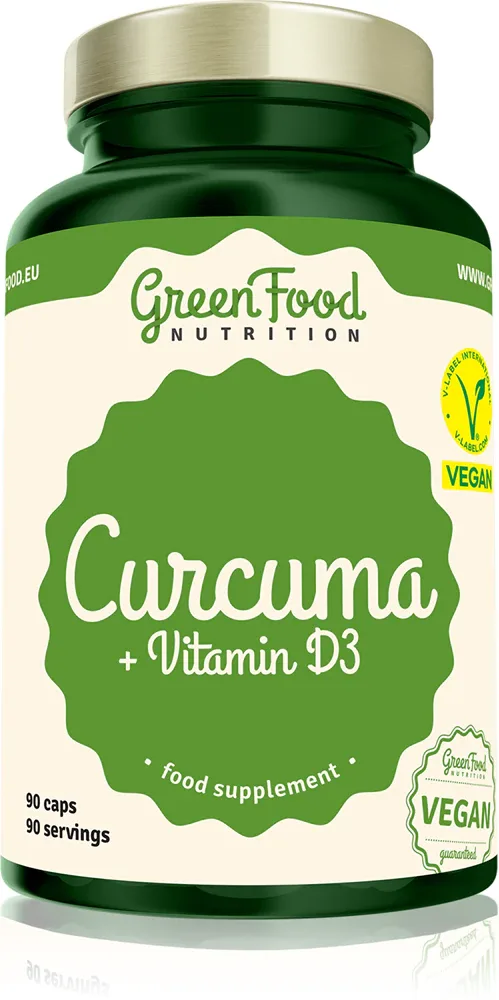 GreenFood Nutrition Curcuma + Vitamin D3 - Капсулы с витамином D