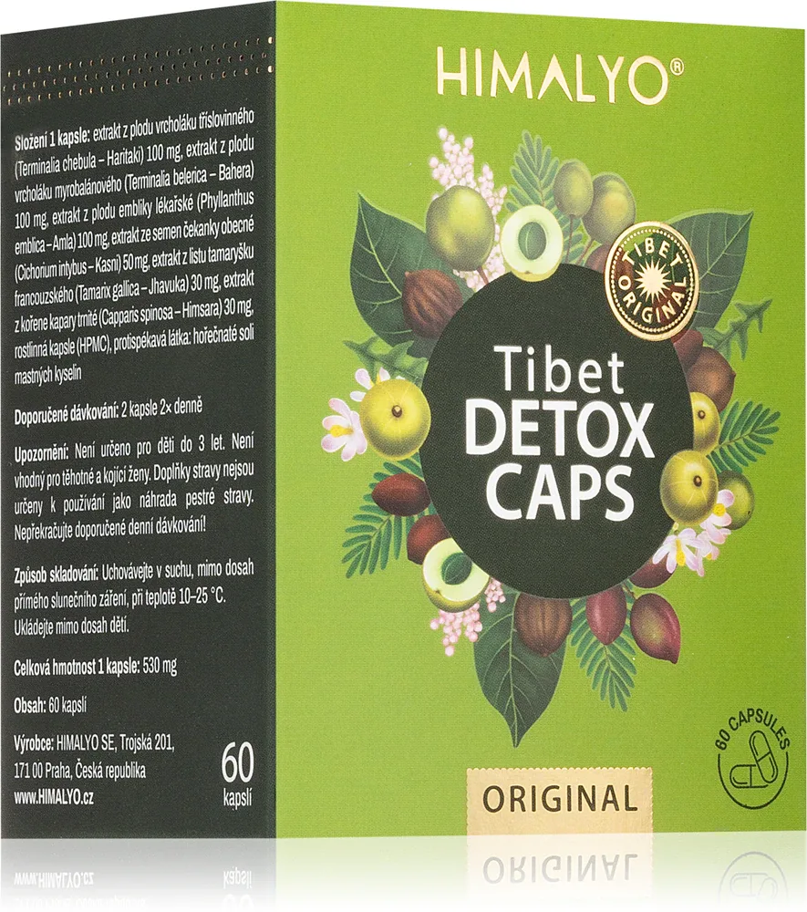 HIMALYO Tibet Detox Caps - Капсулы для детоксикации организма и поддержки иммунитета