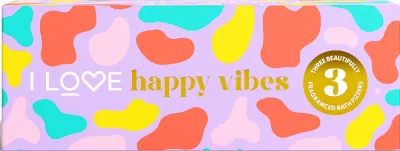 I Love Special Moments Happy Vibes - Шарики для ванны аромат Mango, Grapefruit, Peach, 3 г