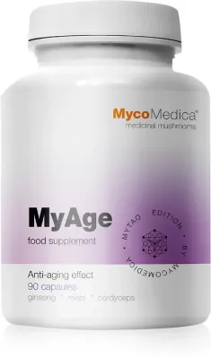 Биологически активная добавка MycoMedica MyAge, в капсулах, с грибными экстрактами, 90 капсул