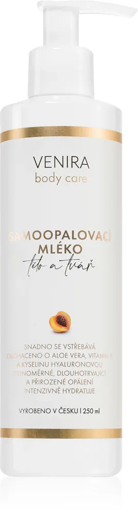 Venira Self-Tanning Lotion - Автозагар: крем для тела и лица Apricot, 250 мл