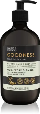 Baylis & Harding Goodness Oud, Cedar & Amber - Нежное молочко для тела, 500 мл