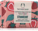 Мыло кусковое The Body Shop Strawberry Soap с ароматом клубники, для всех типов кожи, 100 г — фото 1