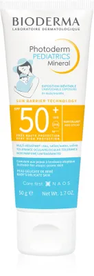 Крем солнцезащитный Bioderma Photoderm Pediatrics детский, минеральный, SPF 50+, 50 г