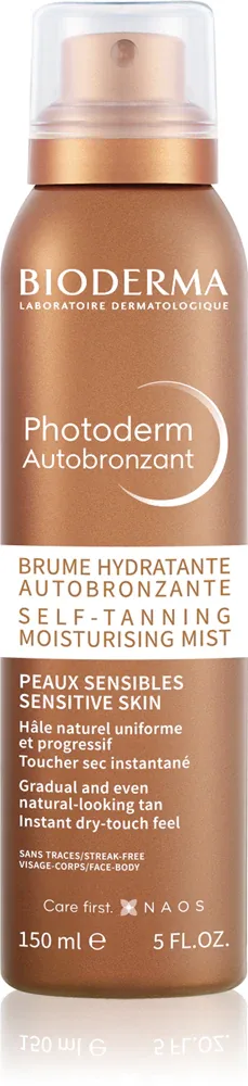 Bioderma Photoderm Autobronzant - Автозагар в спрее с увлажняющим действием, 150 мл