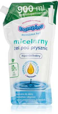 Bambino Family Refill Micellar - Детский мицеллярный гель для душа наполнение, 900 мл