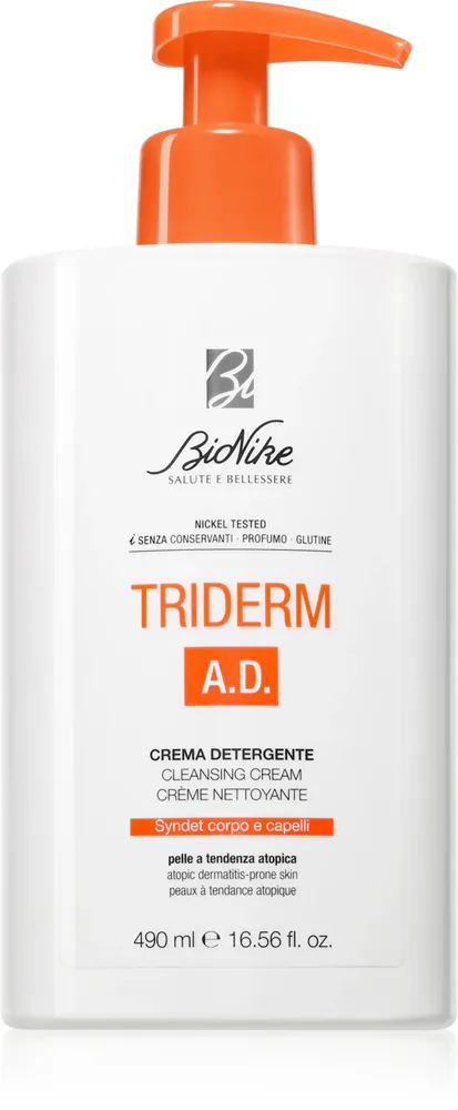 BioNike Triderm A. D. - Очищающий крем для атопической кожи, 490 мл