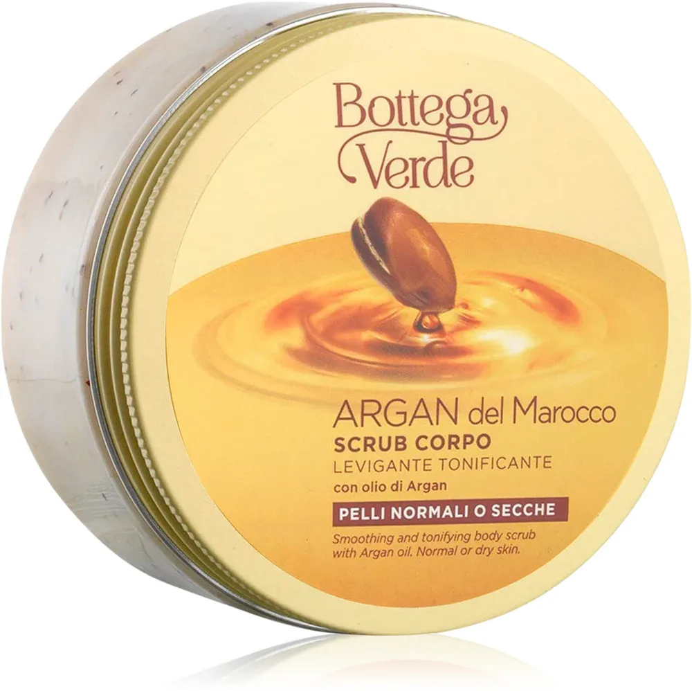 Bottega Verde Argan del Marocco - Смягчающий скраб для тела с аргановым маслом, 200 мл