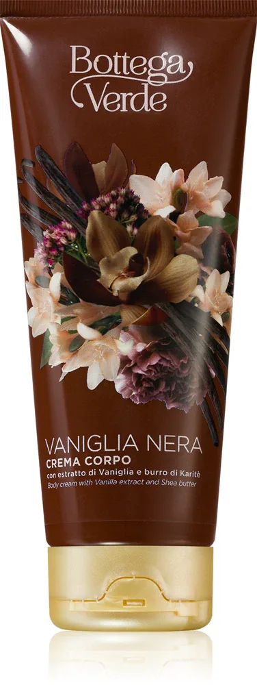 Bottega Verde Black Vanilla - Нежный крем для тела с маслом ши, 200 мл