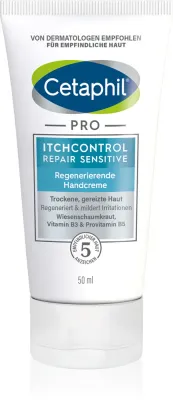 Крем для рук Cetaphil PRO ItchControl Repair Sensitive Regenerating Hand Cream восстанавливающий, для сухой и чувствительной кожи, 50 мл