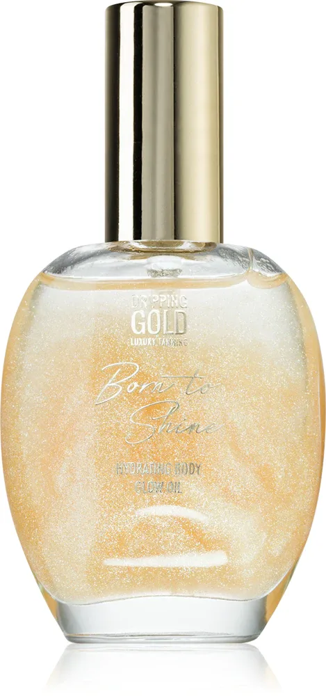 Dripping Gold Born To Shine - Блестящее масло для тела, 55 мл, оттенок Golden