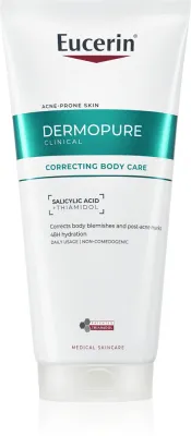Eucerin DermoPure Clinical Correcting Body Care - Крем для тела против несовершенств кожи с акне, 200 мл
