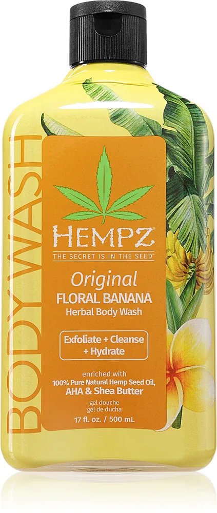 HEMPZ Floral Banana - Гель для душа для тела, 500 мл