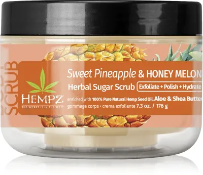 HEMPZ Sweet Pineapple Honey Melon - Пилинг для тела, 176 г