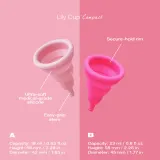 Чаша менструальная Intimina Lily Cup Compact B многоразовая, силиконовая, с тканевым мешочком, 23 мл — фото 6