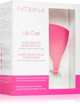 Чаша менструальная Intimina Lily Cup B многоразовая, силиконовая, с тканевым мешочком, 32 мл