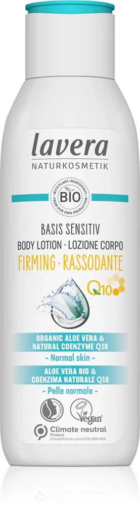 Lavera Basis Sensitiv Q10 - Укрепляющее молочко для тела с коэнзимом Q10, 250 мл