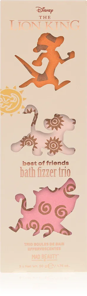 Бомбочки для ванны Mad Beauty Lion King Trio набор, подарочный, 3х50 г