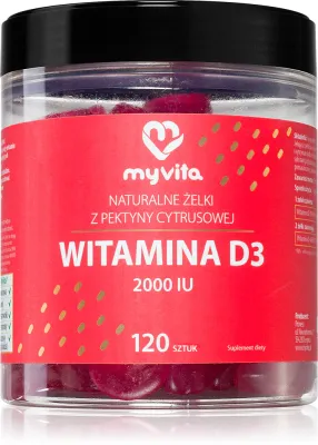 MyVita Naturalne Żelki D3 2000 iu - Мягкие жевательные капсулы для поддержания иммунитета, здоровья костей и мышц