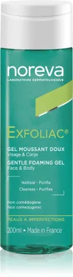 Noreva Exfoliac Gentle Foaming Gel - Нежный пенящийся гель для проблемной кожи, 200 мл