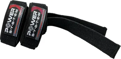 Кистевые ремни Power System Power Straps с неопреновой подкладкой, 2 шт цвет Black & Red