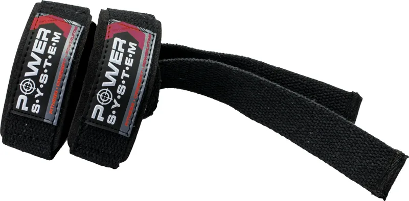 Кистевые ремни Power System Power Straps с неопреновой подкладкой, 2 шт цвет Black & Red