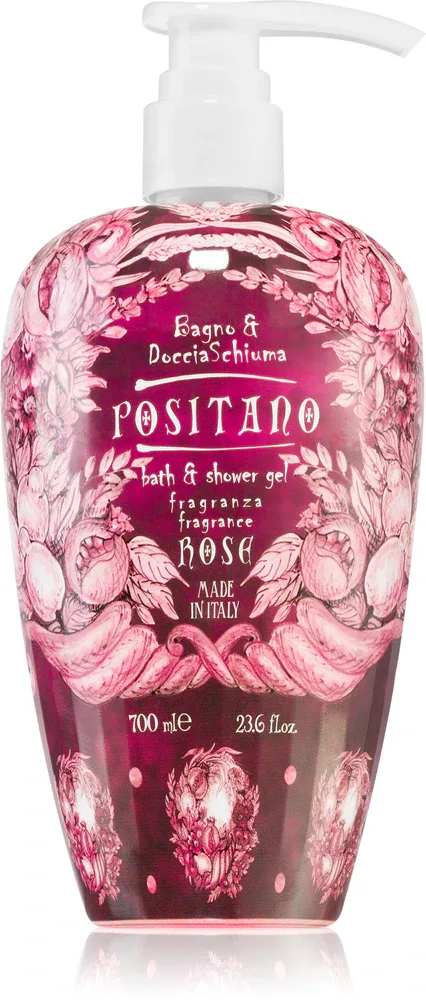 Пена для ванны Rudy - Le Maioliche Positano Rosa Damascena с ароматом дамасской розы, 700 мл