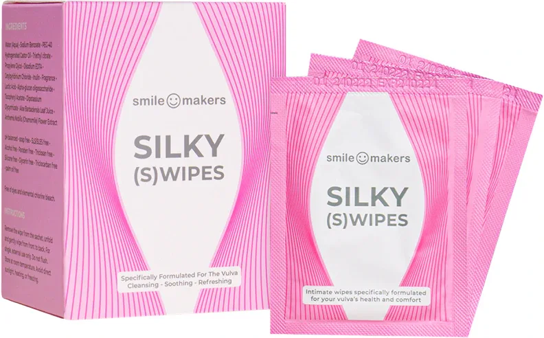 Smile Makers Silky Swipes - Салфетки для интимной гигиены, 12 шт