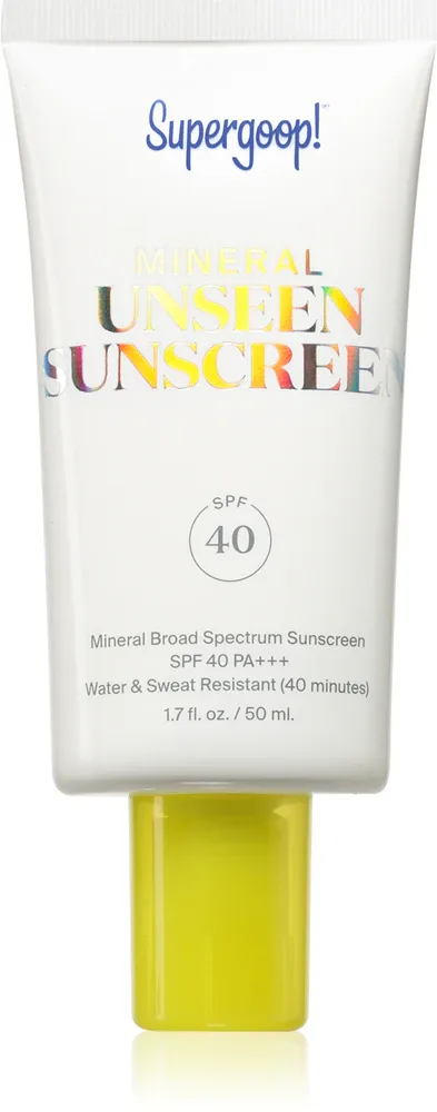 Supergoop! Mineral Unseen Sunscreen - Минеральный крем для загара SPF 40, 50 мл