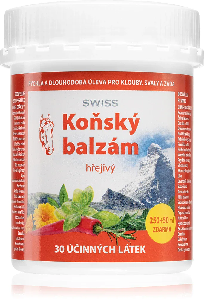 Swiss Horse balm Warm - Ароматический массажный бальзам, 300 мл