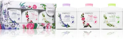 Yardley Fragranced Body Powder Collection - набор для женщин, 3 мл