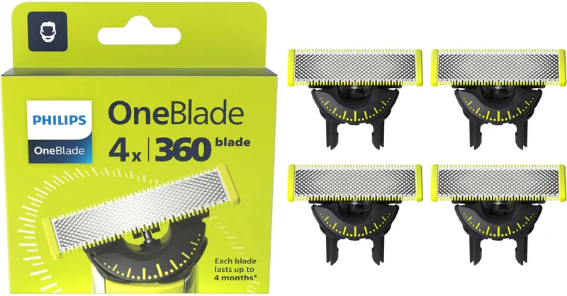 Philips OneBlade 360 QP440/50 - Запасные лезвия for Philips OneBlade, 4 шт