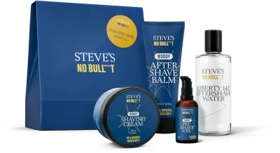 Steve's No Bull***t Shaving Box Liberty 142 - Подарочный набор для бритья для мужчин, 1 шт