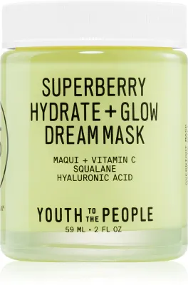 Youth To The People Superberry Hydrate + Glow Dream Mask - Крем для лица для осветления и увлажнения, 59 мл