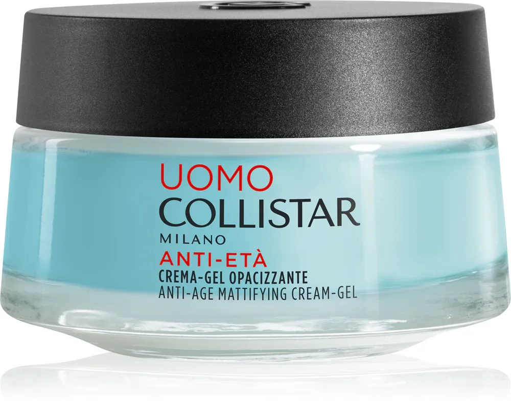Collistar Uomo Anti-Age Mattifying Cream-Gel - Укрепляющий антивозрастной крем для лица, 50 мл