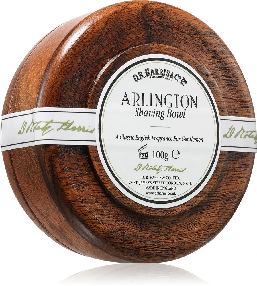 D.R. Harris Shawing Bowl Mahogany wood - крем для бритья, 100 г