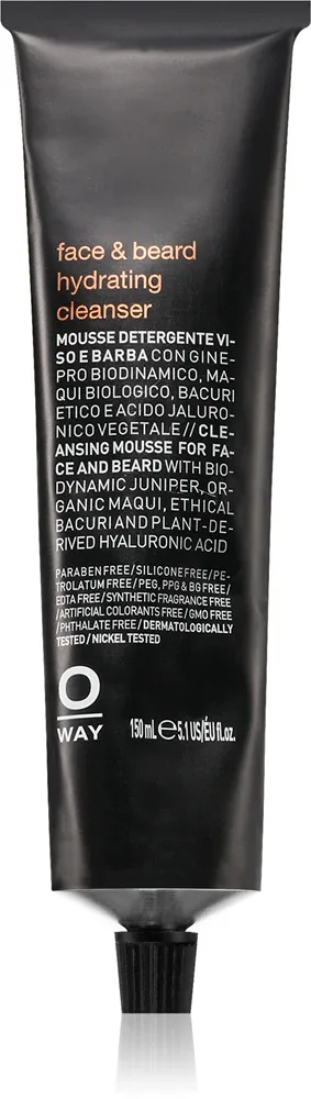 Пенка для очищения лица и бороды Oway Face Beard мужская, 150 мл