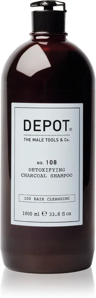 DEPOT 100 HAIR CLEANSING NO. 108 DETOXIFYING CHARCOAL SHAMPOO - шампунь для очищения и детоксикации всех типов волос