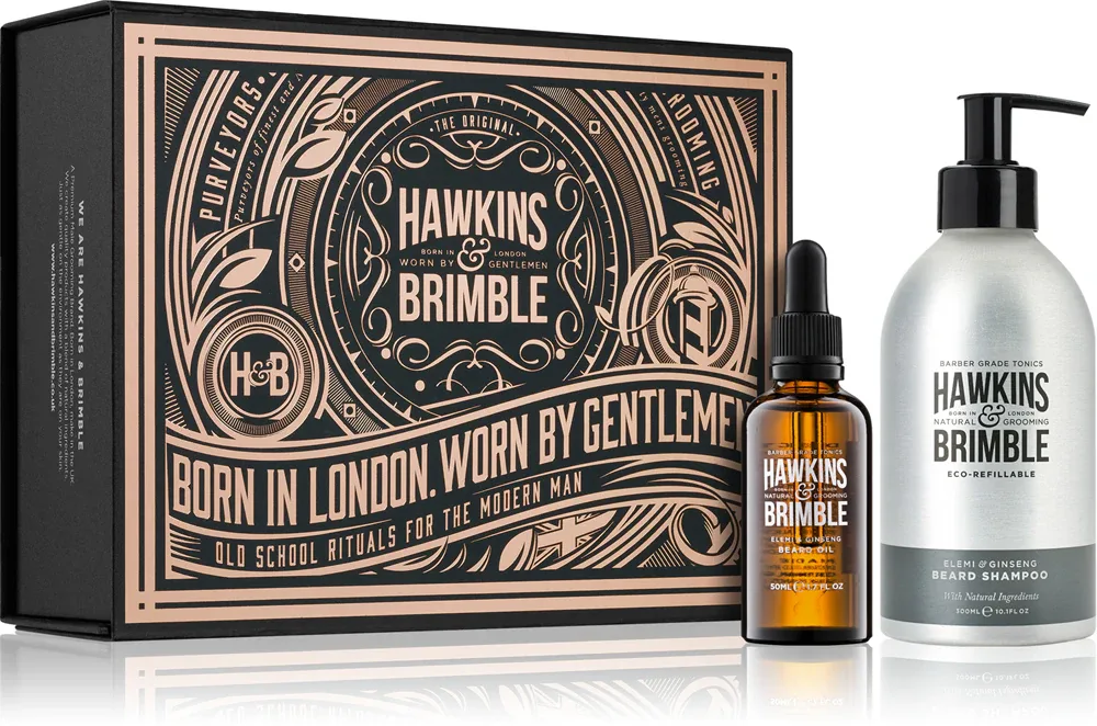 Hawkins & Brimble Beard Care Gift Set - Подарочный набор для ухода за кожей лица
