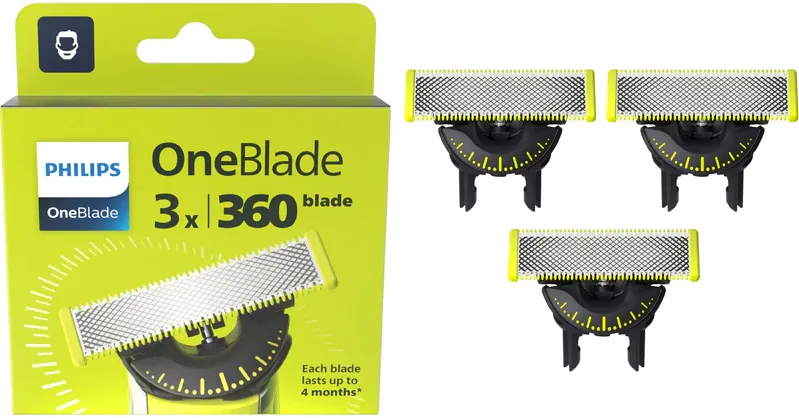 Philips OneBlade 360 QP430/50 - Запасные лезвия for Philips OneBlade, 3 шт