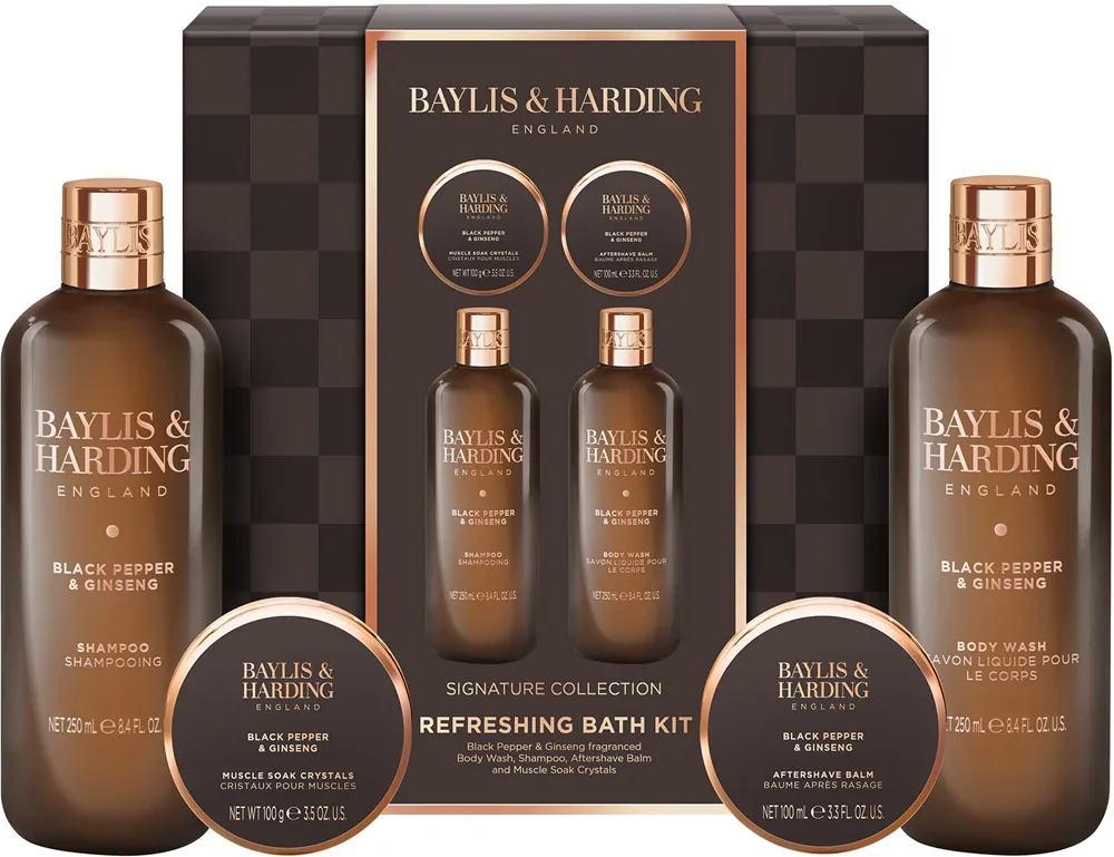 Baylis & Harding Black Pepper & Ginseng - Подарочный набор для мужчин для ванны