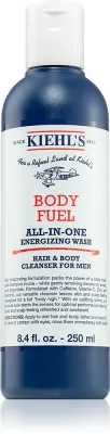 Kiehl's Body Fuel All-in One Energizing Wash - Шампунь и гель для душа для всех типов кожи, включая чувствительную, 250 мл